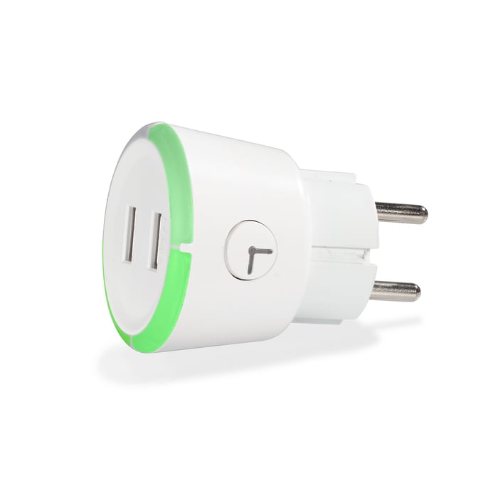Capidi USB-säkerhetstimer med två portar 3,4 A