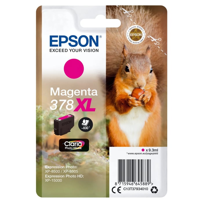 Epson T378 XL Blekkpatron Magenta