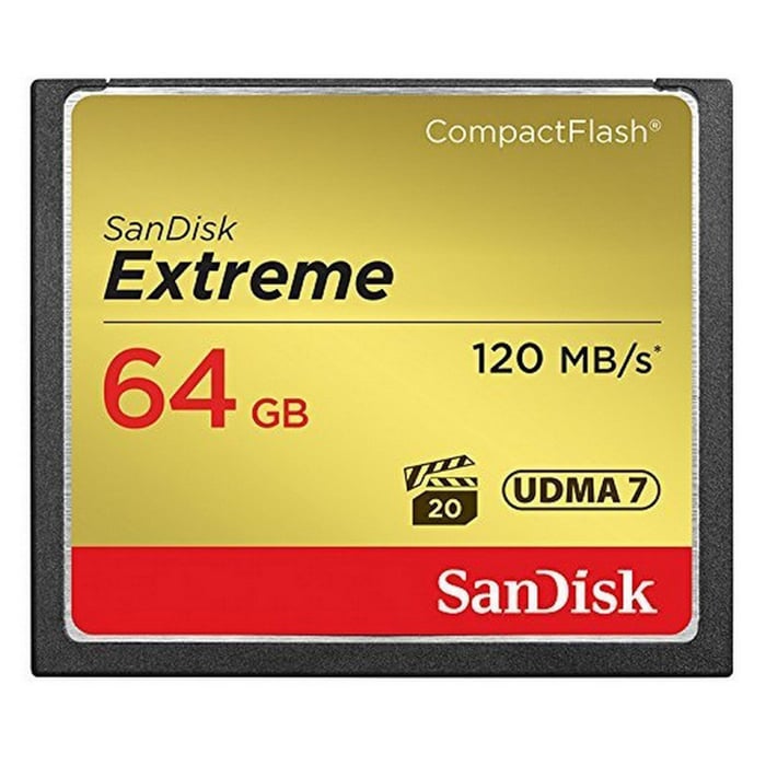 SanDisk Extreme Compact Flash 64G 120MB/s 85mb/s