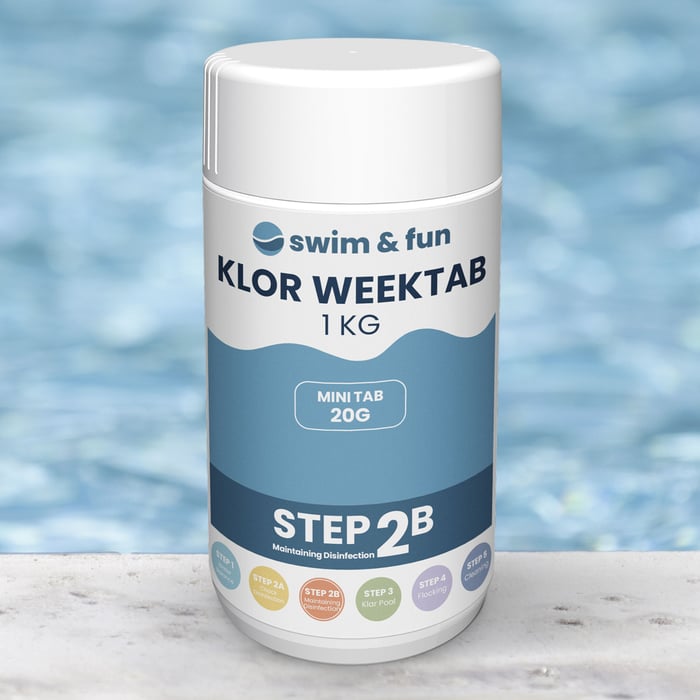 Swim & Fun Veckoklor 1 kg | Hem & fritid - Fritid - Pooltillbehör - Poolkemikalier | GameStuff