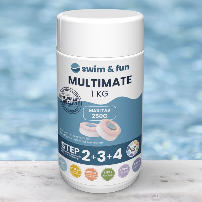 Swim & Fun Multimate Kombitabletter 1 kg | Hem & fritid - Fritid - Pooltillbehör - Poolkemikalier | GameStuff