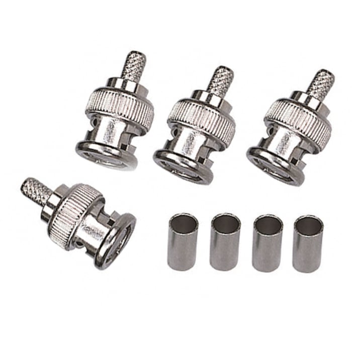 Luxorparts BNC-kontakt Hane för crimpning 4-pack | El & verktyg - Mätinstrument - Mätsladdar, prober, kontakter - BNC-kontakter | GameStuff