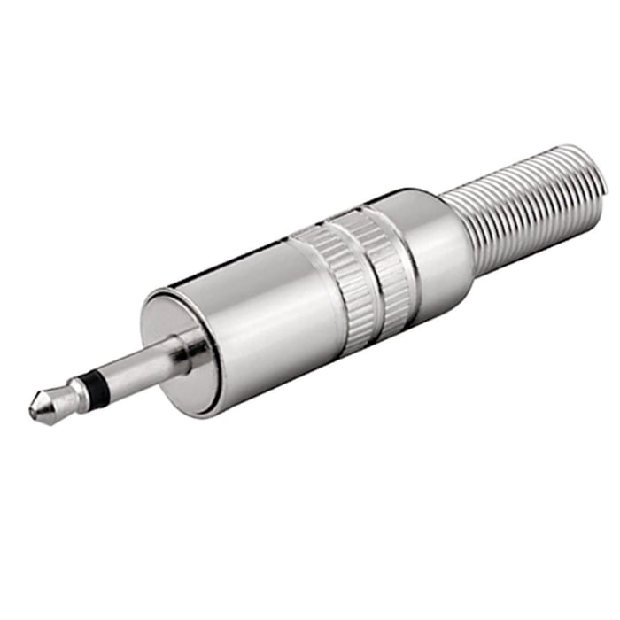 3,5 mm-kontakt i metall Hane Mono | Ljud & bild - Kablar & adaptrar - 3,5 mm - 3,5 mm-kontakter | GameStuff