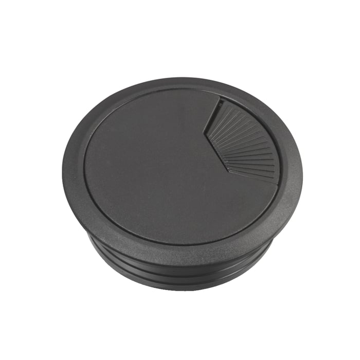 Schneider Electric Kabelgenomföring för bord 60 mm Svart 2-pack | El & verktyg - Elinstallation - Kabelhantering - Kabelgenomföring | GameStuff