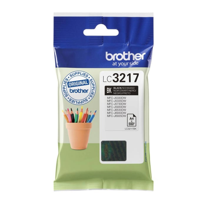Brother LC3217BK Blekkpatron - Svart