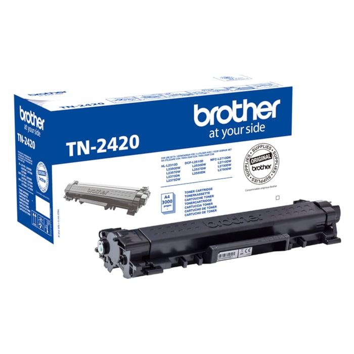 Brother Toner TN-2420 Svart | Kontor - Skrivare & tillbehör - Toner - Brother | GameStuff
