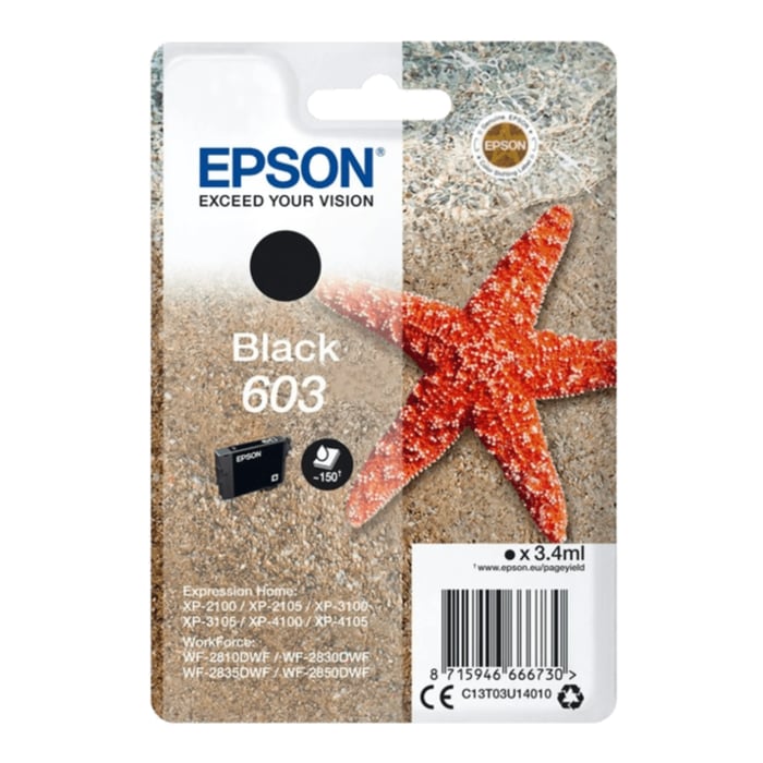 Epson T03U1 Bläckpatron Svart