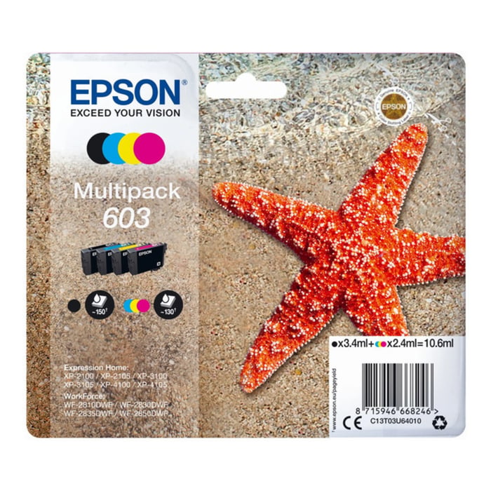 Epson T03U6 (603) Bläckpatroner 4-pack