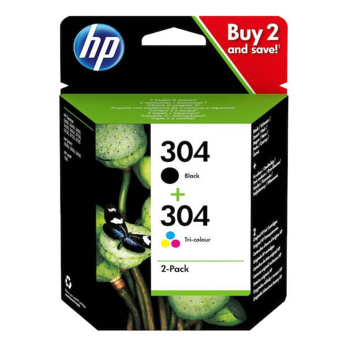 HP 304 Bläckpatroner 2-pack