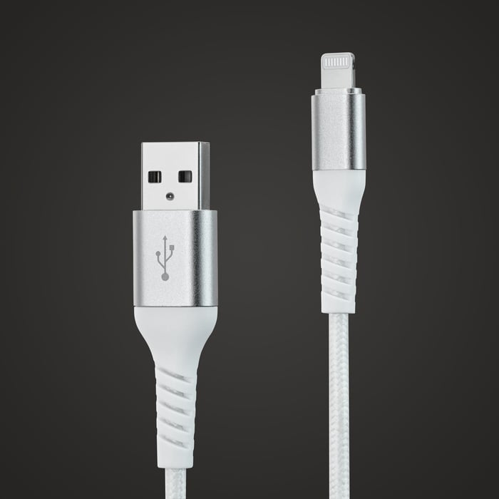 Linocell Premium Kevlar Lightning-kabel 1 m | Kablar & kontakter - Kablar till mobil - iPhone-kablar | GameStuff