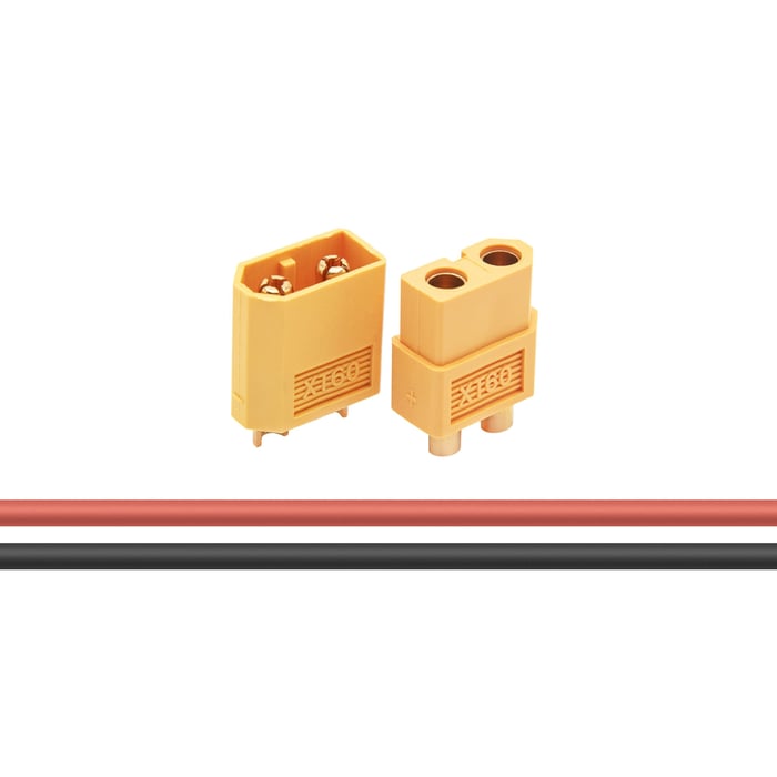 Luxorparts Kontaktsett XT60 med krympeslange - 10 par