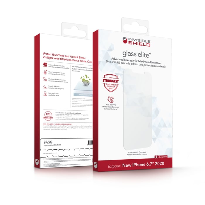 Invisible Shield Glass Elite + Skärmskydd för iPhone 12 Pro Max | Mobilt - Skärmskydd - Skärmskydd till iPhone - Skärmskydd till iPhone 12 Pro Max | GameStuff