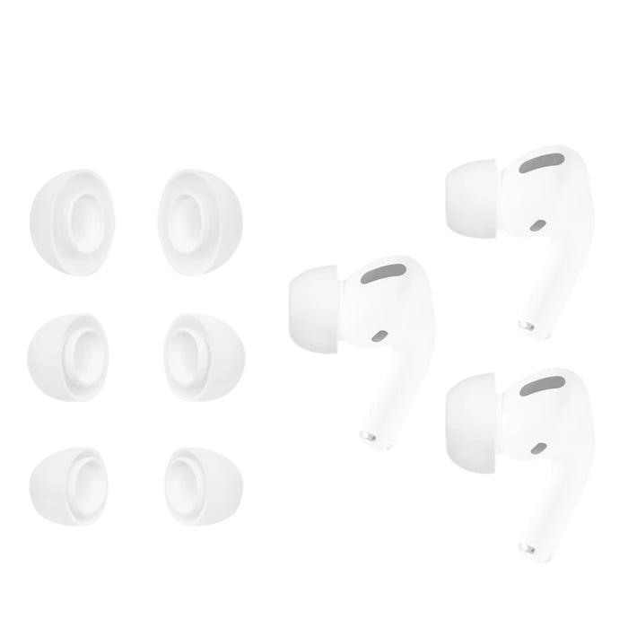 Linocell Öronpluggar för Airpods Pro (gen. 1, 2019 och gen. 2, 2022/2023) | Ljud & bild - Hörlurar & headset - AirPods | GameStuff