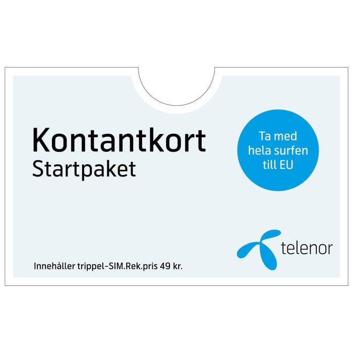 Telenor Startpaket Kontantkort