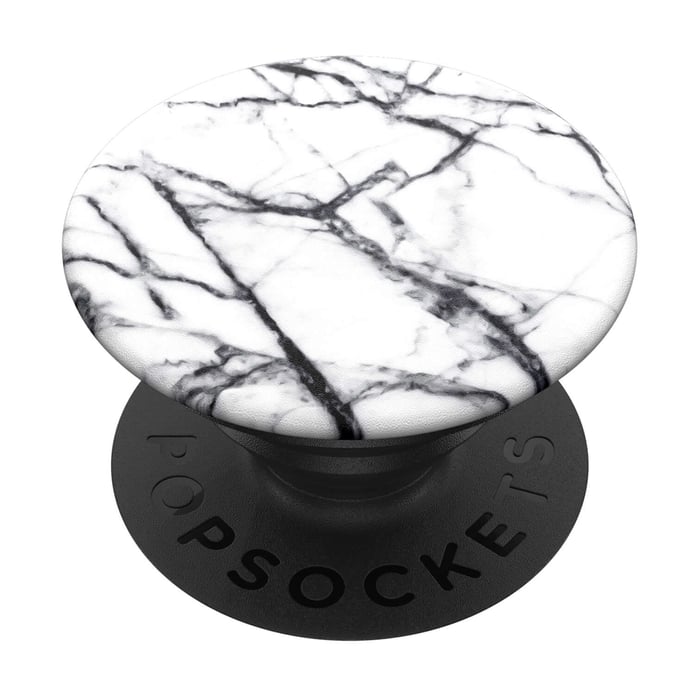 Popsockets Avtakbart grep for mobil White Marble