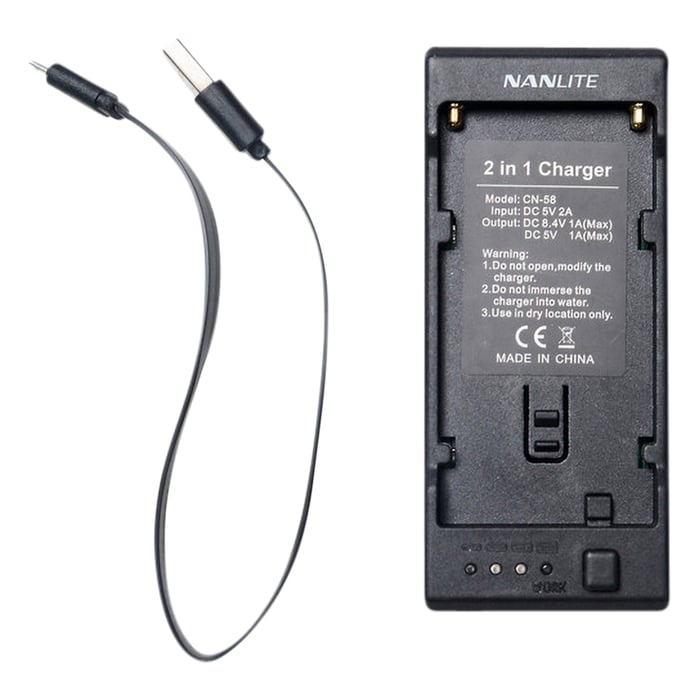 Nanlite CN-58 Batterilader for NP-batterier