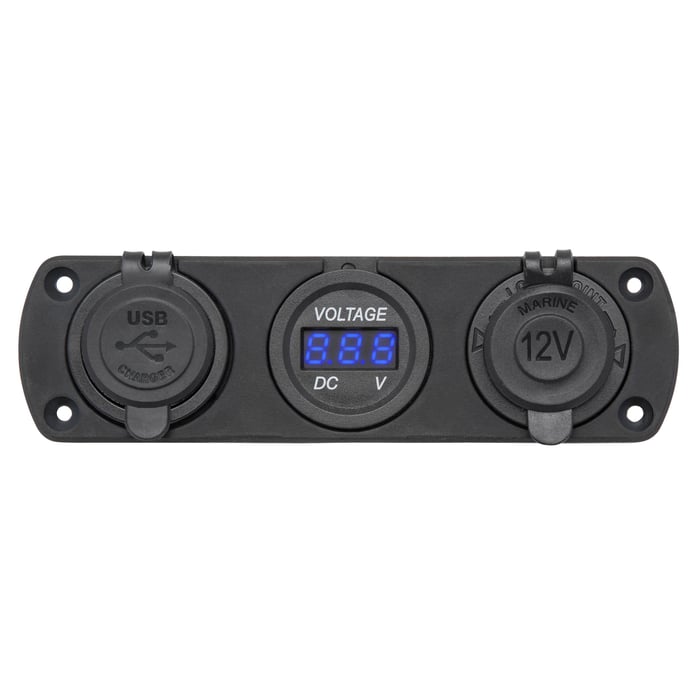 Luxorparts Laddningsstation för panelmontage | El & verktyg - Biltillbehör - Laddare & tillbehör för panelmontage | GameStuff