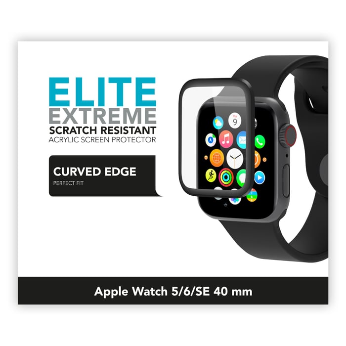 Linocell Elite Extreme Curved Skärmskydd för Apple Watch Series 5, 6 och SE | Mobilt - Smartklockor och -ringar - Apple Watch - Apple Watch-tillbehör | GameStuff