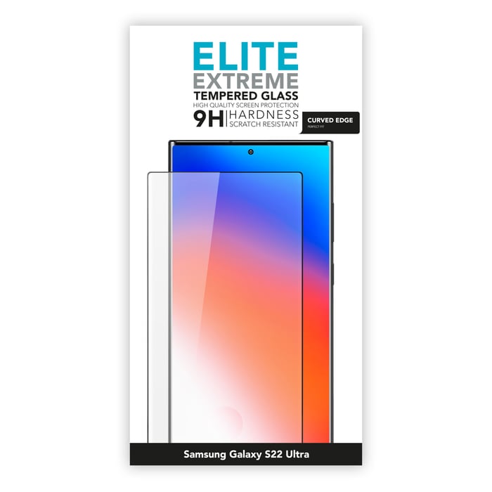 Linocell Elite Extreme Curved Skärmskydd för Galaxy S22 Ultra | Mobilt - Skärmskydd - Skärmskydd till Samsung - Skärmskydd till Galaxy S22 Ultra | GameStuff