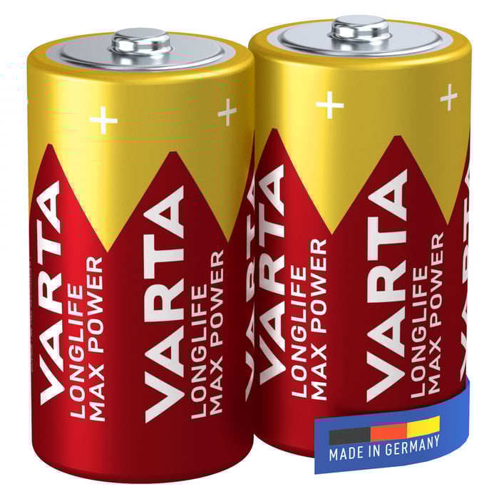 Varta Longlife Max Power C-batterier 2-pack | El & verktyg - Batterier - Alkaliska batterier | GameStuff