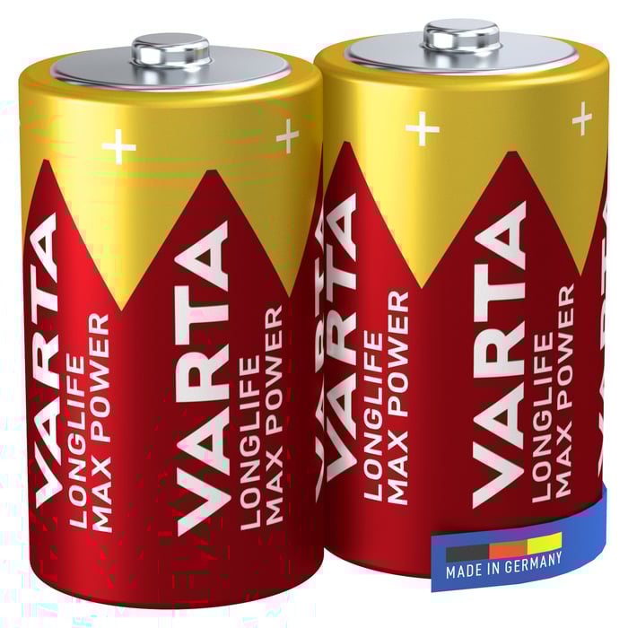 Varta Longlife Max Power D-batterier 2-pack | El & verktyg - Batterier - Alkaliska batterier | GameStuff