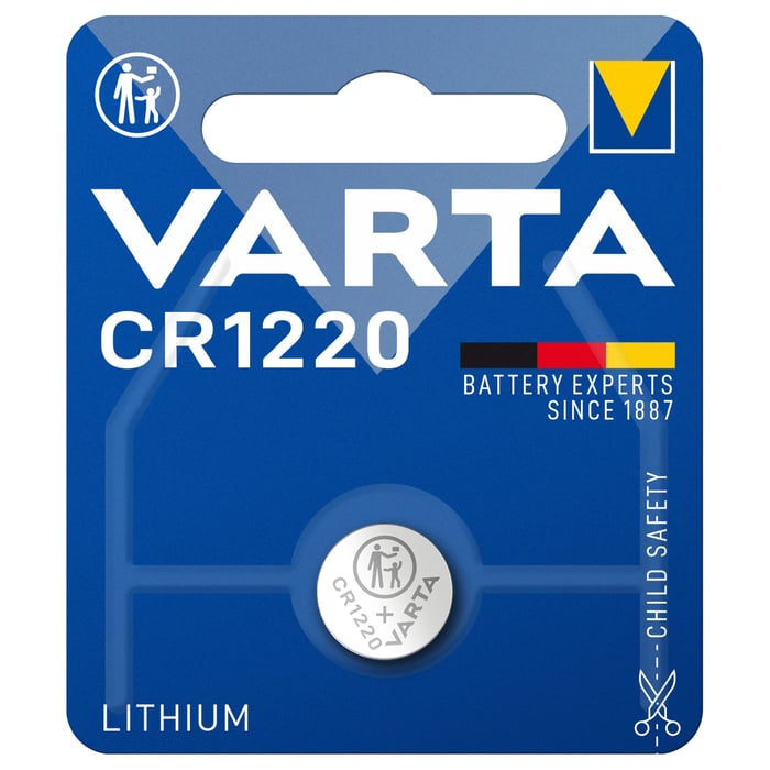 Varta Litiumbatteri CR1220 | El & verktyg - Batterier - Knappcellsbatterier | GameStuff