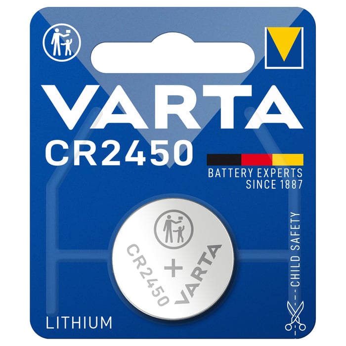 Varta Litiumbatteri CR2450 1-pack | El & verktyg - Batterier - Knappcellsbatterier | GameStuff