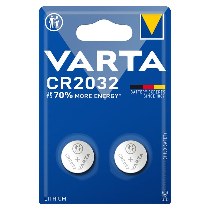 Varta Litiumbatteri CR2032 2-pack | El & verktyg - Batterier - Knappcellsbatterier | GameStuff