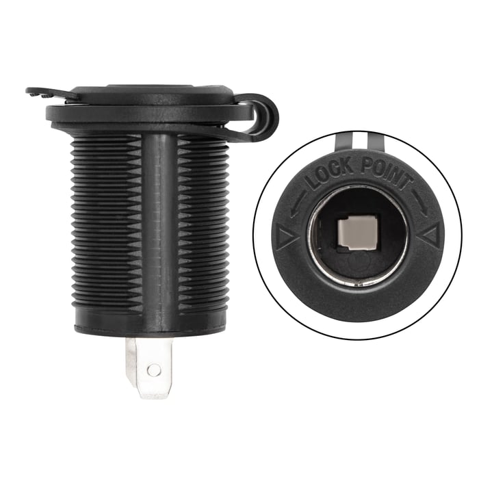 Luxorparts 12 V-uttak for panelmontering