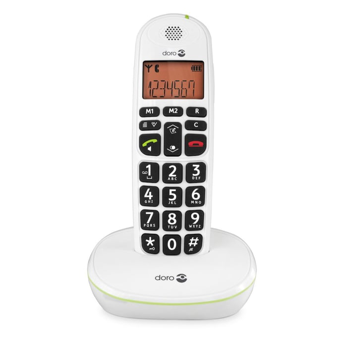 Doro PhoneEasy 100w trådlös hemtelefon med ljudförstärkning | Hem & fritid - Fast telefoni - Telefoner - Trådlösa telefoner | GameStuff