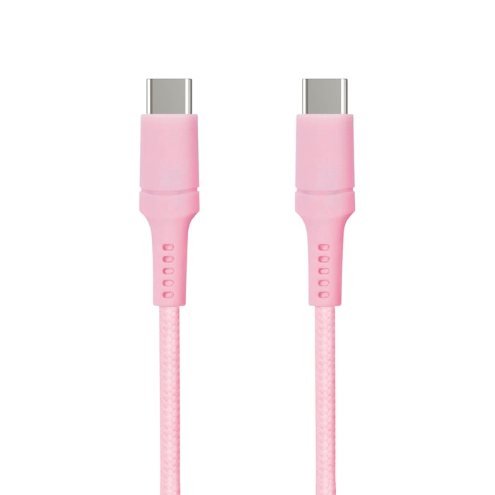 USB-C till USB-C 0,5 m Rosa