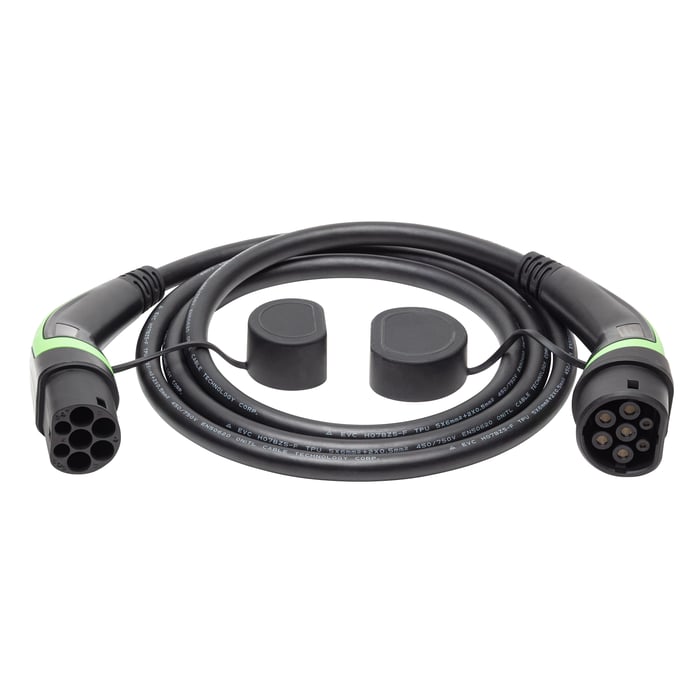 Luxorparts BEV Typ 2 Laddkabel för elbil 22 kW 3 fas 2,5 m | El & verktyg - Biltillbehör - Laddkablar för elbil | GameStuff