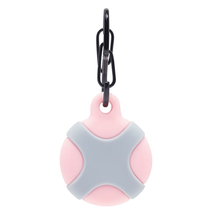 Linocell AirTag silikonfodral för djur Rosa/Grå | Mobilt - iPhone-tillbehör - AirTag | GameStuff