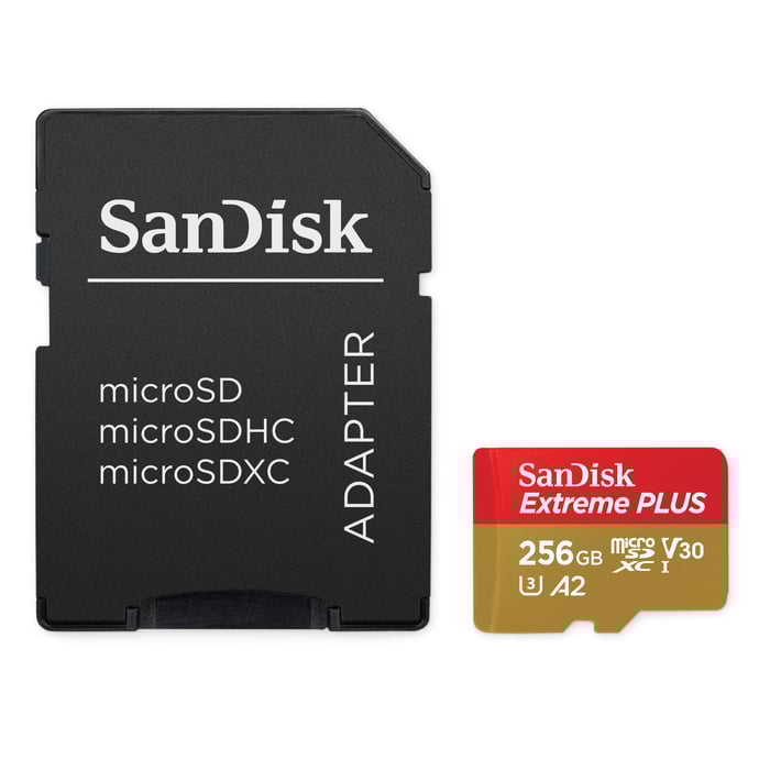 Sandisk Extreme Plus Micro-SD-kort 256 GB
