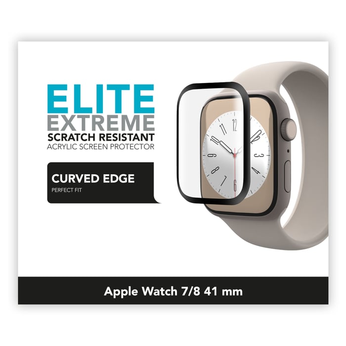 Linocell Elite Extreme Curved Skärmskydd för Apple Watch Series 7, 8 och 9 | Mobilt - Smartklockor och -ringar - Apple Watch - Apple Watch-tillbehör | GameStuff