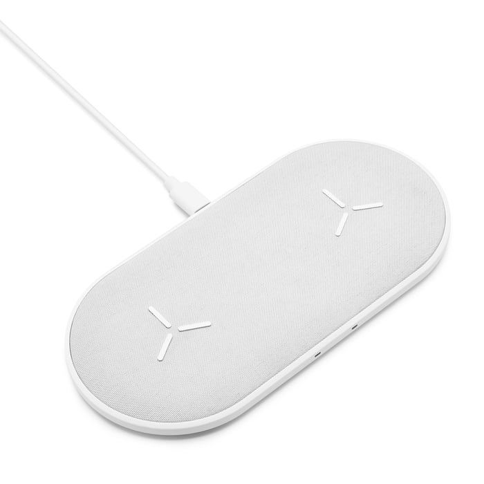 Linocell Dubbel Trådlös QI-snabbladdare 2x 15 W | Mobilt - Mobilladdare - Trådlösa laddare | GameStuff