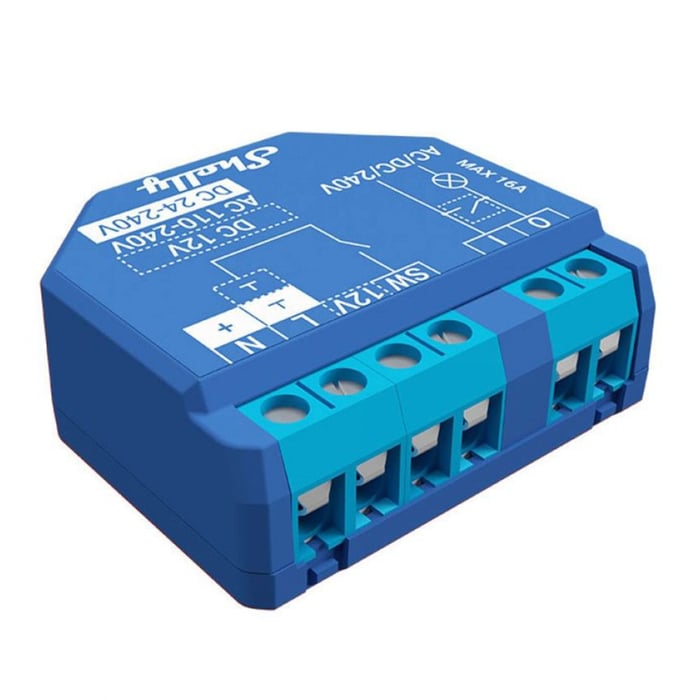 Shelly 1 Plus Smart Infälld fjärrströmbrytare | Smarta hem - Smarta hem-lösningar - Shelly smarta hem | GameStuff