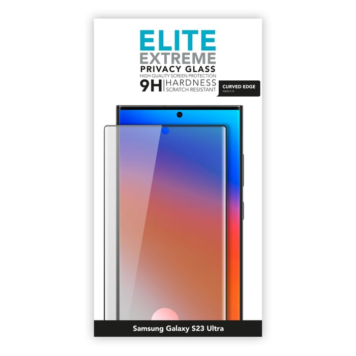 Linocell Elite Extrem Privacy Glass skärmskydd för Samsung Galaxy S23 Ultra