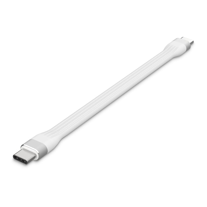 Linocell Flat USB-C-kabel 13 cm | Dator - Kablar & adaptrar - USB - USB-C - USB-C kablar | GameStuff