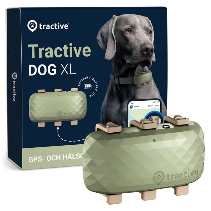 Tractive DOG XL GPS-tracker för hund | Mobilt - GPS - GPS-tracker | GameStuff