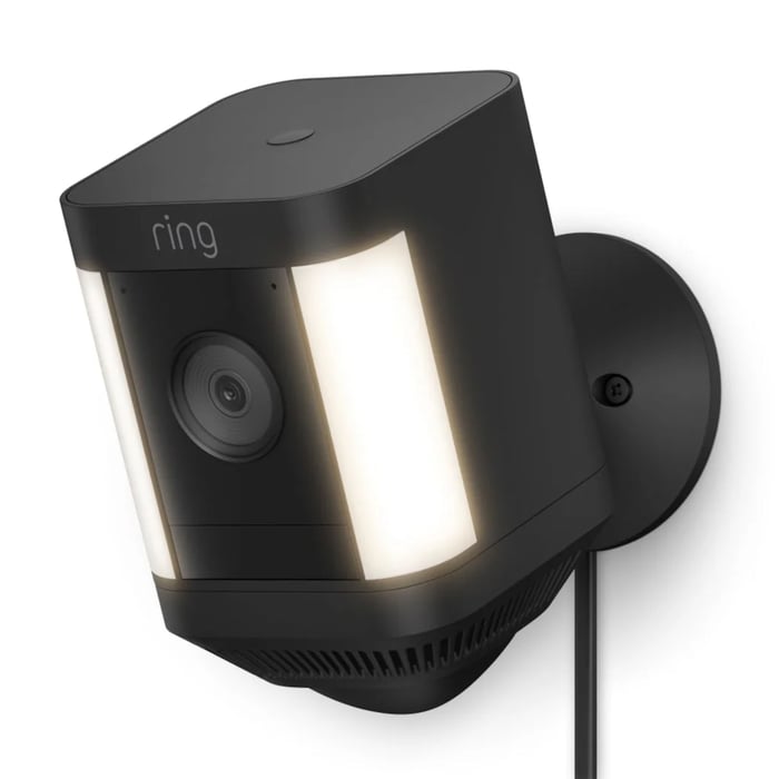 Ring Spotlight Cam Plus Plug-In Övervakningskamera Svart