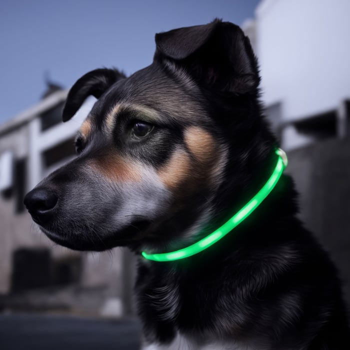 Luxorparts Laddningsbart hundhalsband med LED | Belysning & lampor - Reflexer | GameStuff