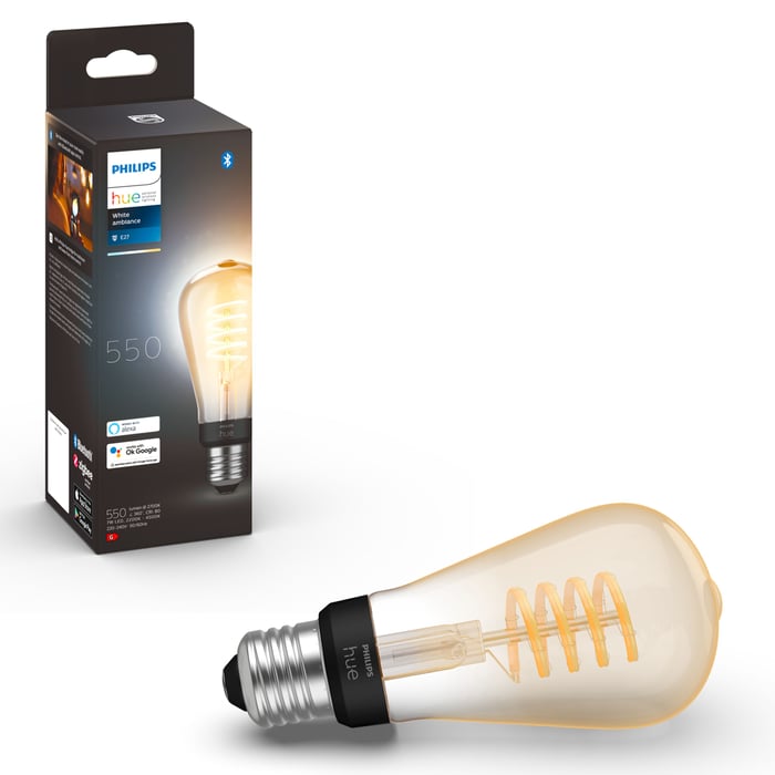 Philips Hue Filament ST64 E27 Smart LED-lampa 550 lm
