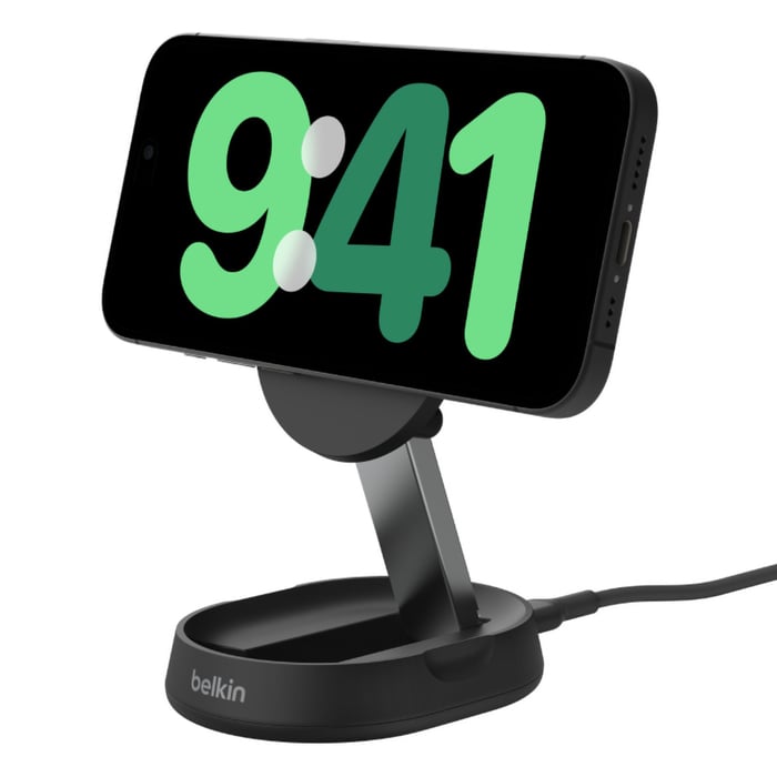 Belkin BoostCharge Pro Ladestativ med Qi2 15 W Svart