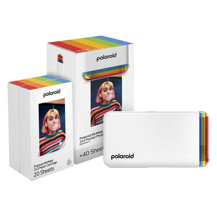Polaroid Polaroid Hi-Print Gen 2 Kit Portabel fotoskrivare Vit