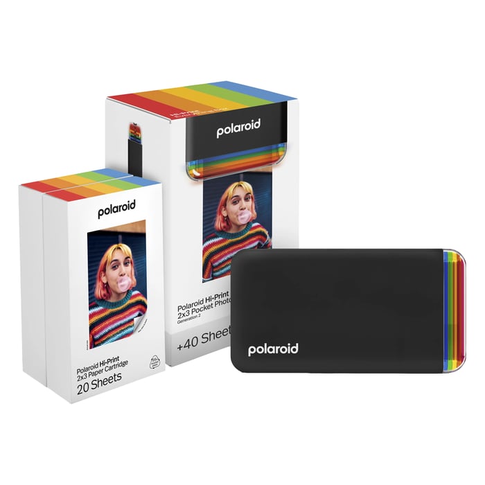 Polaroid Polaroid Hi-Print Gen 2 Kit Portabel fotoskrivare Svart