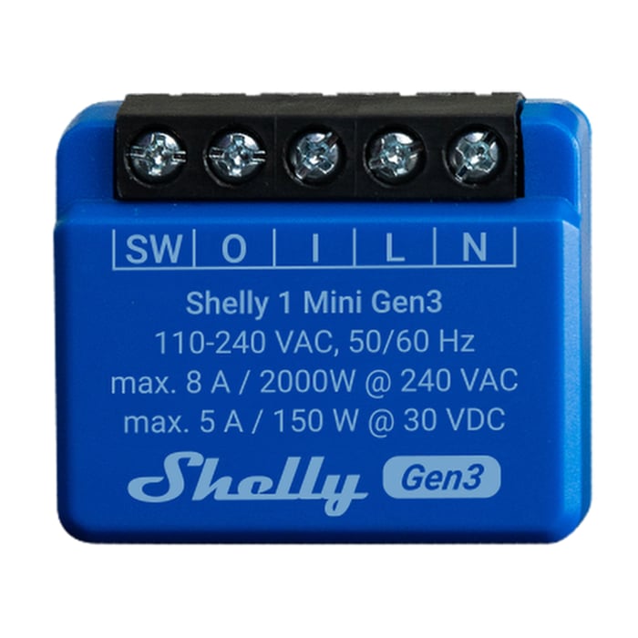 Shelly 1 Mini (GEN 3) | Smarta hem - Smarta hem-lösningar - Shelly smarta hem | GameStuff