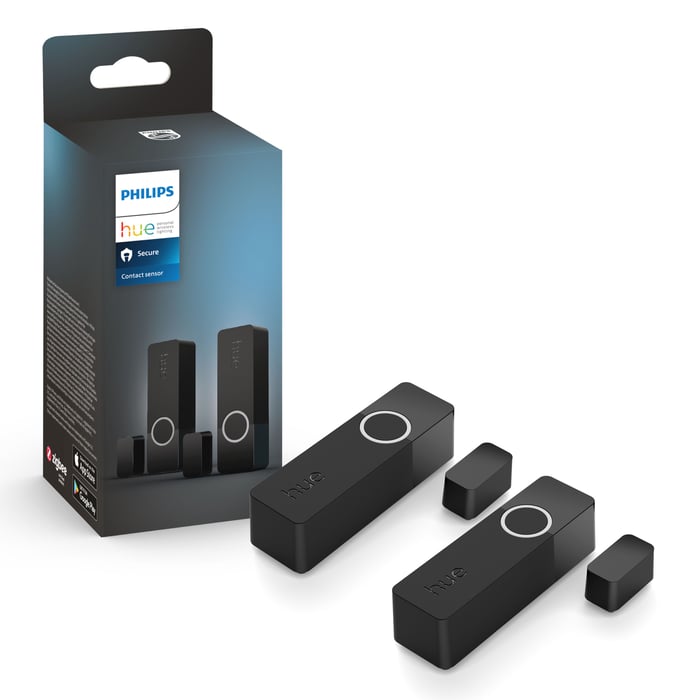 Philips Hue Secure Kontaktsensor - Svart 2-pk.