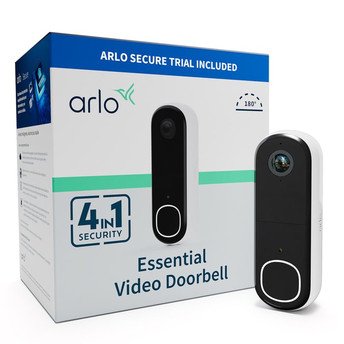 Arlo Essential Doorbell 2 FHD Trådlös Dörrklocka | Smarta hem - Smarta dörrklockor | GameStuff