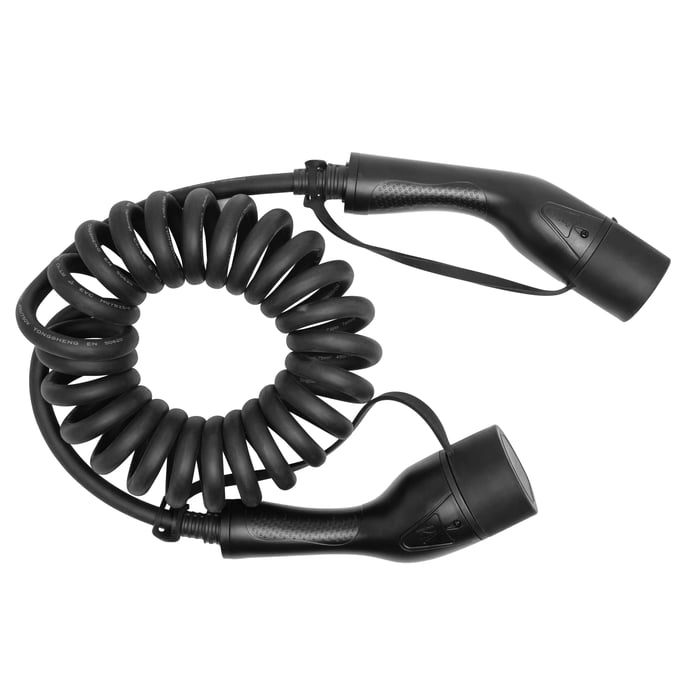 Luxorparts Typ 2 Ladekabel Spiral 11 kW 5 m